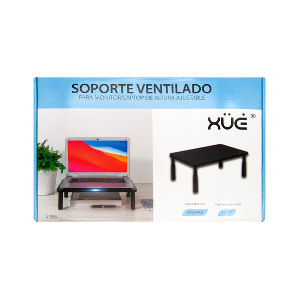 Soporte Ventilado para Monitor/Laptop de altura ajustableE XUE® X-086