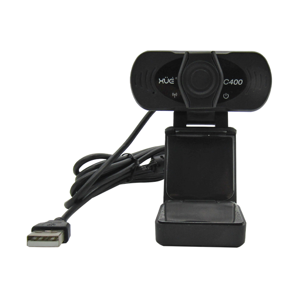 Cámara Webcam USB 2.0 HD 1080P 1920x1080, Mic Digital, color Negro XUE® C400