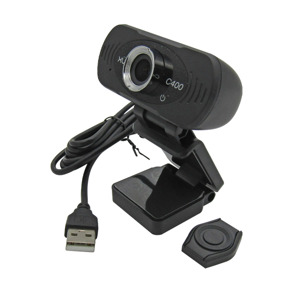 Cámara Webcam USB 2.0 HD 1080P 1920x1080, Mic Digital, color Negro XUE® C400