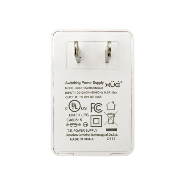 Cargador para  USB-A 5V-3A 15W BLANCO XUE® / USB (WALL)