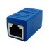 Unión conector RJ45 para cable patchcord ethernet CAT5 CAT6 CAT7 Color azul