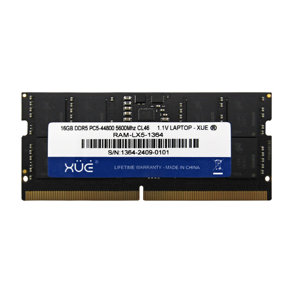 Memoria RAM para portátil DDR5 PC5-44800 16GB 5600MHZ CL46 1.1V Laptop XUE®