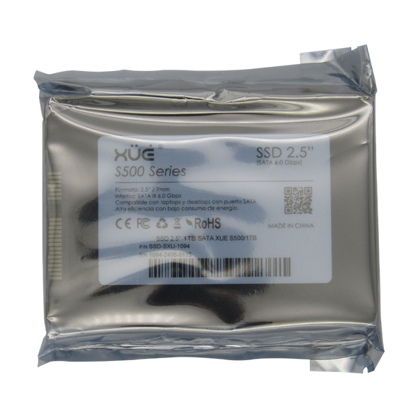 Disco de Estado Sólido SSD 2.5 1TB SATA XUE® BLINK S500/1TB 520MB/S (TRAY PACKING)