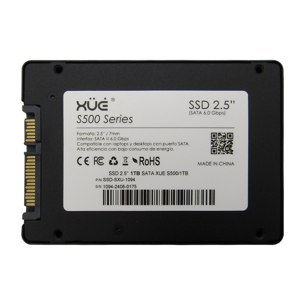 Disco de Estado Sólido SSD 2.5 1TB SATA XUE® BLINK S500/1TB 520MB/S (TRAY PACKING)