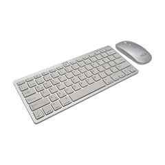 Teclado inalambrico plateado sale